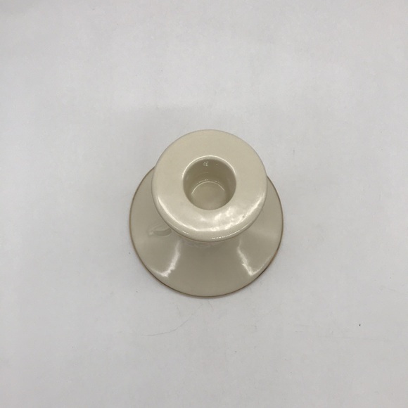 Vintage Lenox Candle Holder with Gold Rim/Embossed Roses - Picture 4 of 6